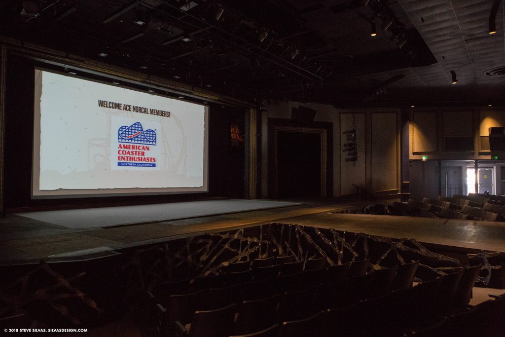 Presentations inside the Great America Theater